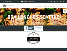 Tablet Screenshot of box-lunches.com
